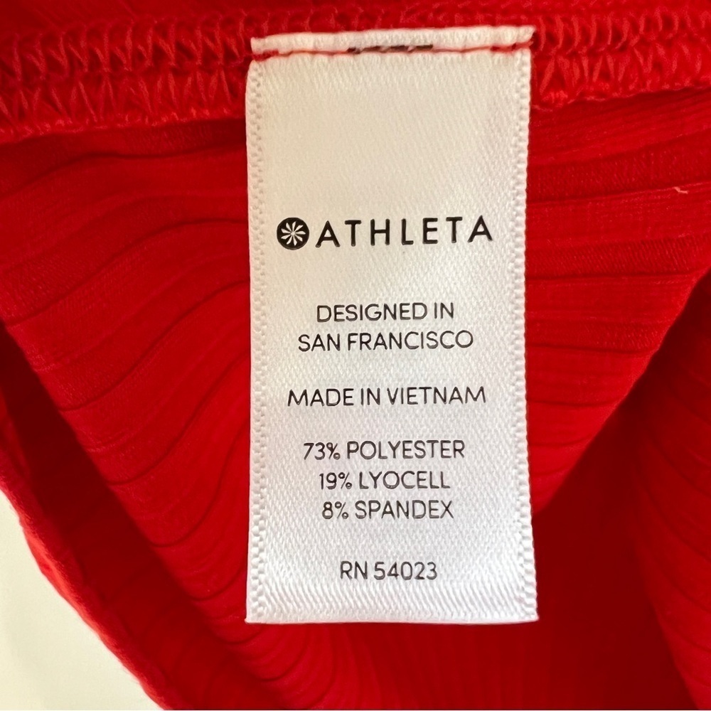Athleta Red Essence Ribbed Turtleneck - Picture 13 of 14